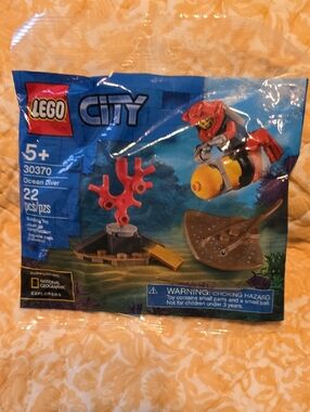 Lego City Ocean Diver Set - Red, Yellow, Black